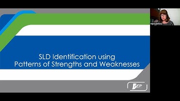 Educational Diagnosticians - SLD Identification Using Patterns of Strengths and Weaknesses