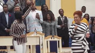 Video thumbnail of ""YESTERDAY" Le'andria Johnson & Tina Campbell 2016 @ Mt. Calvary Word Of Faith"