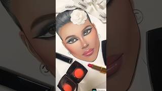 Drawing Sofia Richie with Chanel Makeup Tutorial 💄#facechart screenshot 3