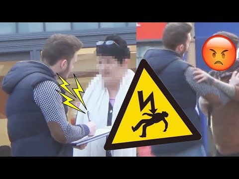 ELECTROCUTING THE PUBLIC PRANK!!! - ELECTROCUTING THE PUBLIC PRANK!!!