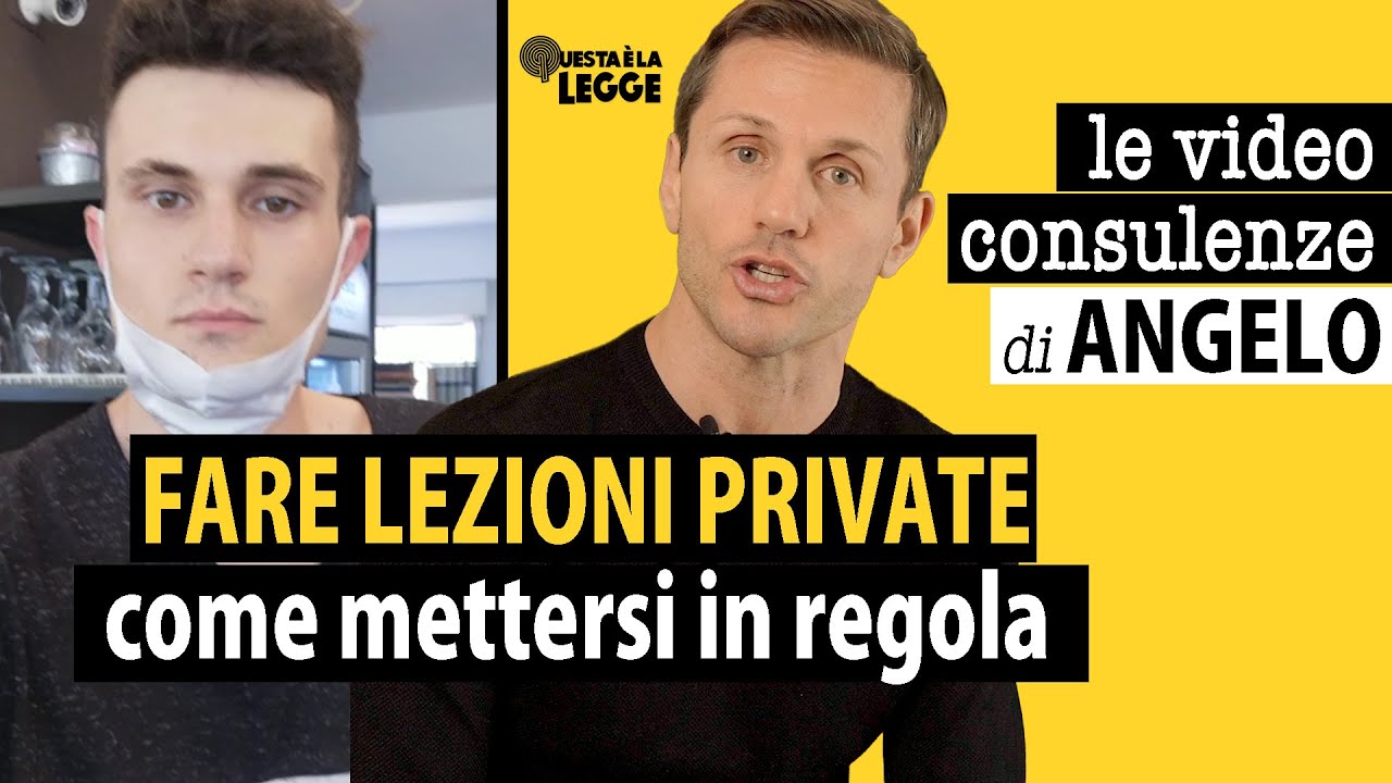 Lezioni private: come regolarizzare col fisco | avv. Angelo Greco