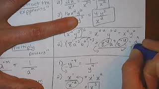 Exponent Rules (Part 2)- Power to a power, Negative Exp , and PMS