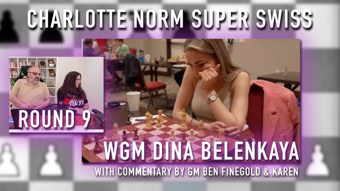 Woman Grandmaster Dina Belenkaya with a casual king walk in the Charlo