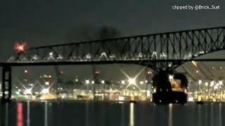 Video cận cảnh tàu chở container đâm sập cầu Francis Scott Key ở thành phố Baltimore - USA