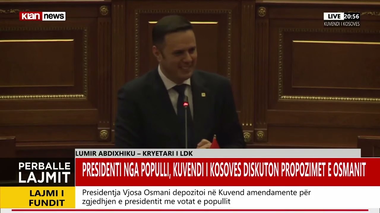 President nga populli, Kuvendi i Kosovës diskuton amendamentet e Osmanit
