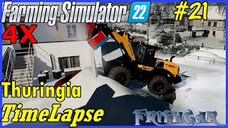 FS22 Timelapse, Thuringia 4x #21: Heavy Winter Snow!