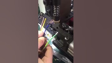 Semi automatic multi core cable stripping crimping machine