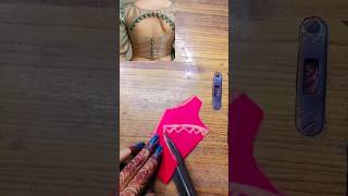 blouse back neck design cutting ✂️ tips #shoets #viralvideo #blousedesign #blousecutting #design