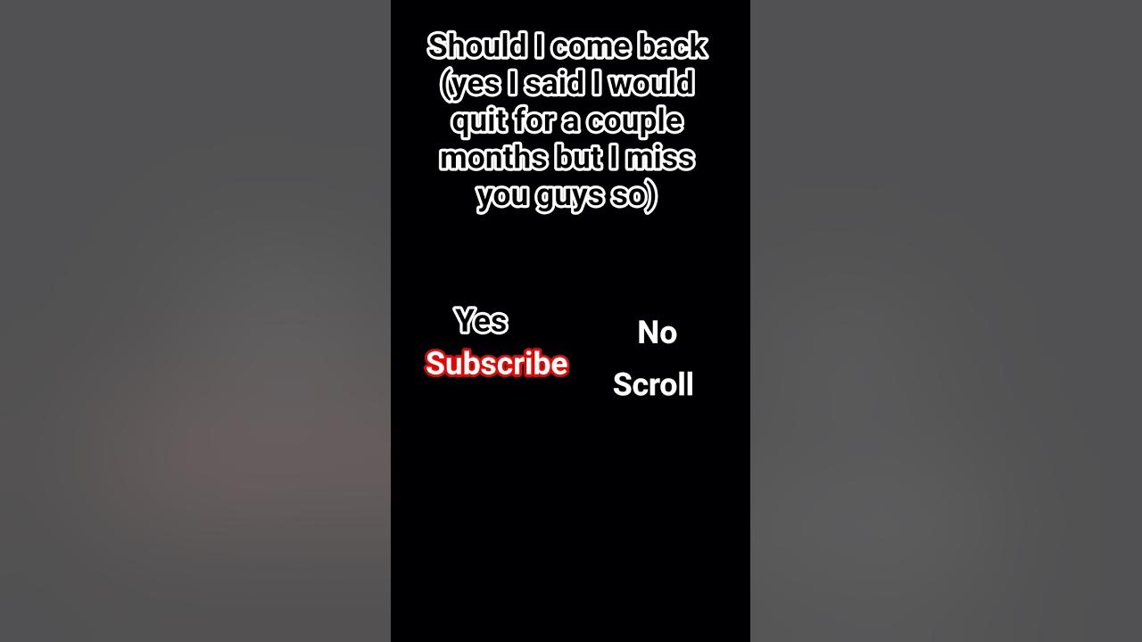 should I