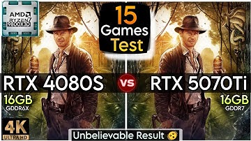 RTX 4080 Super vs RTX 5070 Ti - Test In 15 Games - Powerful Battle - 4K