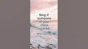 Sing if someone in your class is called// VintageEdits// #blowup #fypシ #shorts