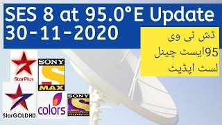 SES 8 at 95.0°E|95E Update 30-11-2020| 95E Dish Tv setting| 95E channel list 2020