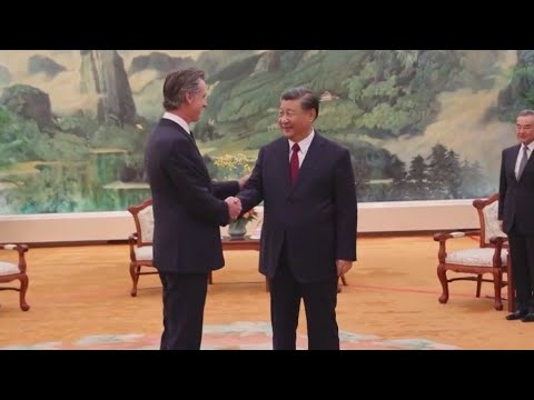 Newsom meets Chinese President Xi Jinping - YouTube