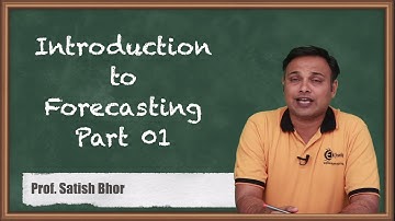 Introduction to Forecasting Part 01 - Maintenance Planning - Operations Management CMA Inter