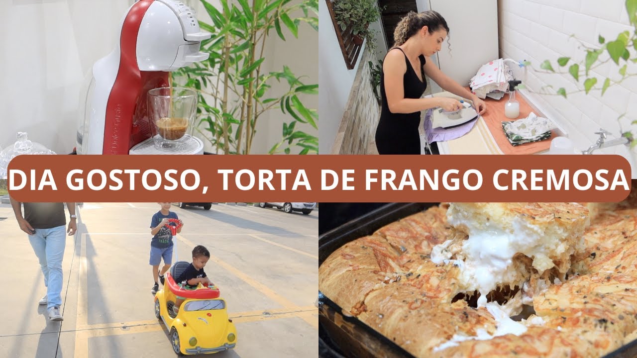 OLHA QUEM APARECEU POR AQUI, SORVETERIA, PARQUINHO COM OS MENINOS, A MELHOR TORTA DE FRANGO + ROTINA