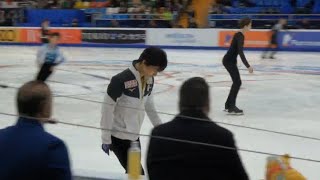 Yuzuru Hanyu 2018 Rostelecom Cup SP 6min warm-up