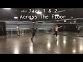 Jazz class movement test prep across the floor