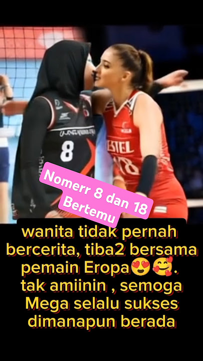 Megawati dan Zehra gunes berpelukan. #megawati #redsparks