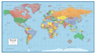 24x36 United States USA US Executive Wall Map Poster Mural