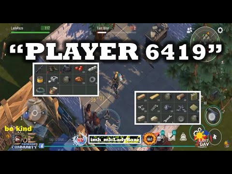 "PLAYER 6419" using unfinished turret to block| REVENGE RAID - Last Day On Earth: Survival
