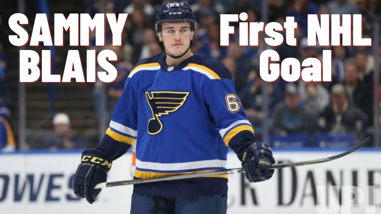 Sammy Blais #64 (St. Louis Blues) first NHL goal Nov 25, 2017