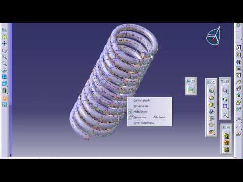 How to make spring in Catia V5 part modelling