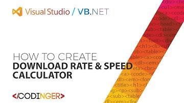 VB NET - Download Rate & Speed Calculator