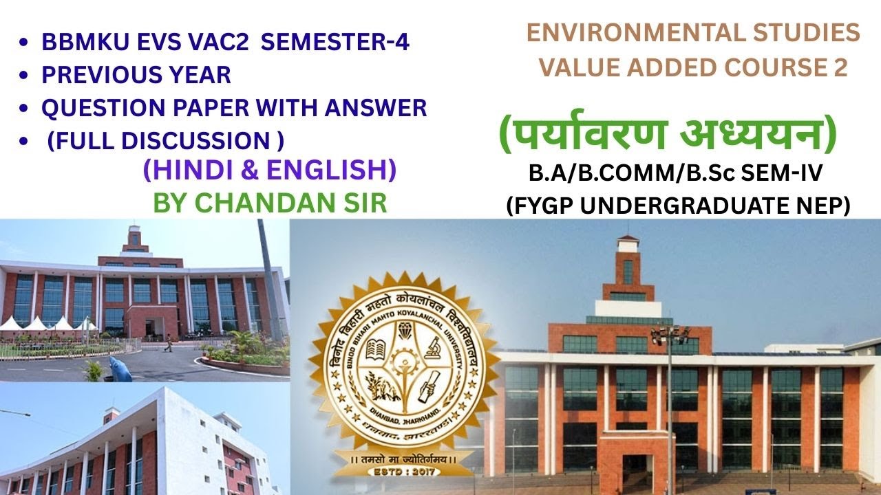 BBMKU SEM-4 VAC2 ENVIRONMENTAL STUDIES PREVIOUS YEAR  QUESTION PAPER