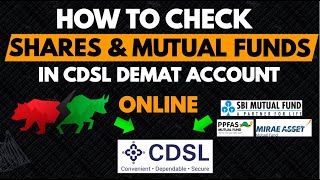 How to Check Shares in CDSL Demat Account | Mutual Funds in CDSL Demat Account screenshot 4