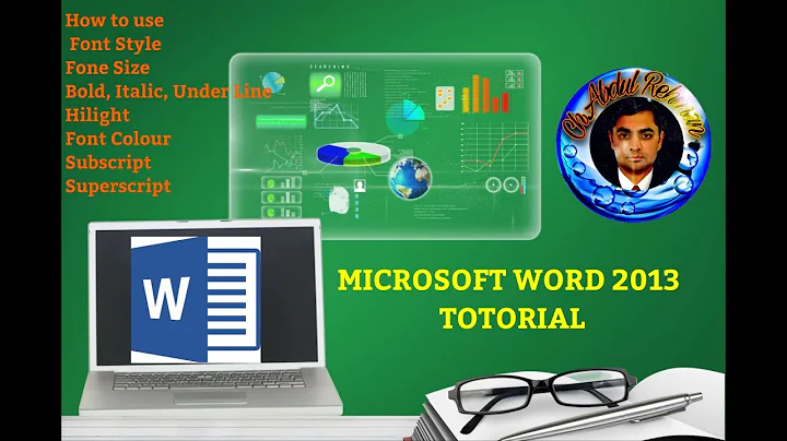 How use Font Style, Font size, Bold, Italic, Underline, Subscript, Superscript, in MS Word,