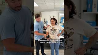 She has radiating pain down her arm 🥺 Let’s fix her up #chiropractor #fyp #adjustment #occhiro