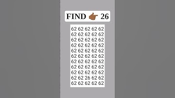 FIND 👉 26 (Only Sharp Eyes) #quiz #puzzle #youtube #shorts #shortvideo #short #maths #tiktok #love