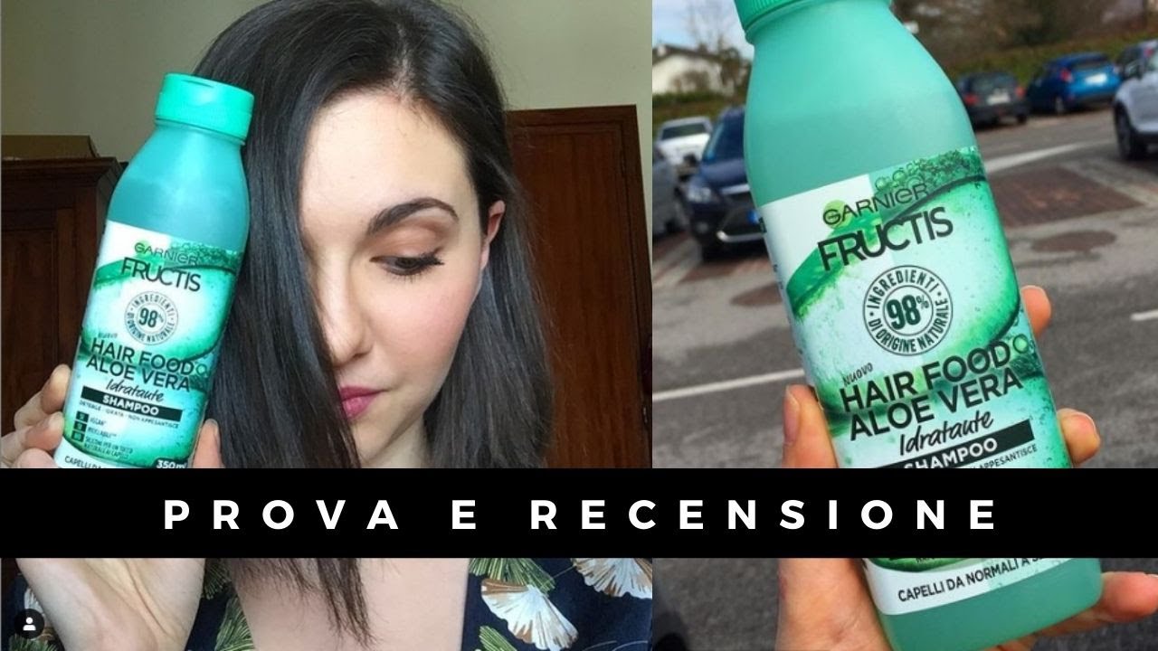 Shampoo Garnier Fructis Hair Food Aloe Vera Recensione Prima E Dopo Youtube