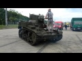 M3a1 stuart light tank start engine and drive