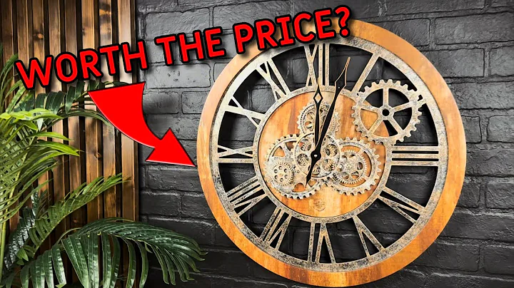 Improving Life Large Clock With Real Moving Gears - Review