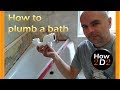 How to install and plumb bath tub waste with overflow taps and bath trap