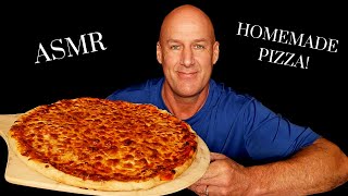 ASMR: EPIC HOMEMADE 5 CHEESE PIZZA (EATING SOUNDS) SOFT SPOKEN screenshot 4