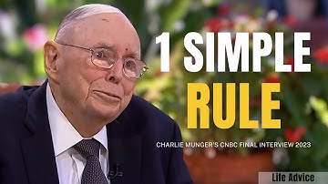 チャーリー・マンガーからの最高の人生アドバイス（とてもシンプル！）｜CNBC 2023 最終インタビュー