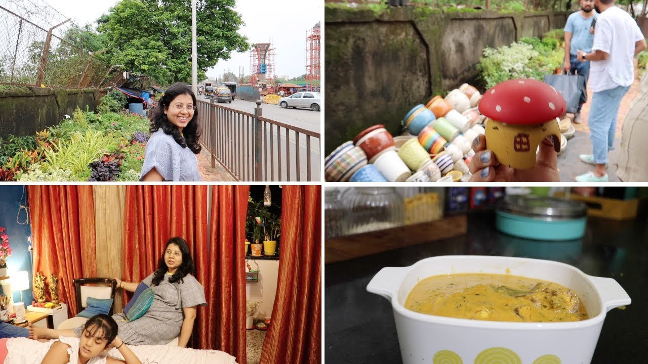 A Beautiful Weather For Some Street Side Plant Shopping | Saturday Special Indian Dinner Routine