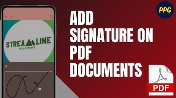 How to add signature on PDF documents ?