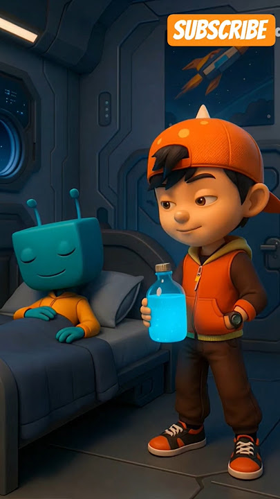 ADUDU KABUR DARI PESAWAT!! 😱 BOBOIBOY DATANG BAWA OBAT MISTERIUS!! 🚀💥