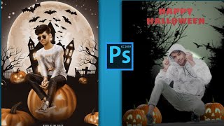 Happy  Halloween   photo editing tutorial step by step hindi screenshot 2