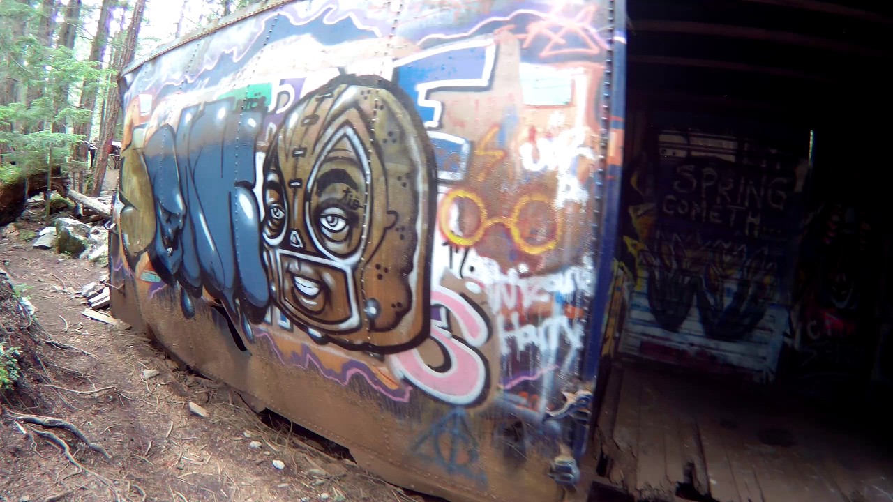 camera iphone 8 plus apk QUAD HD: Awesome Graffiti Artwork on Wrecked Train Cars in Whistler, British Columbia, Canada