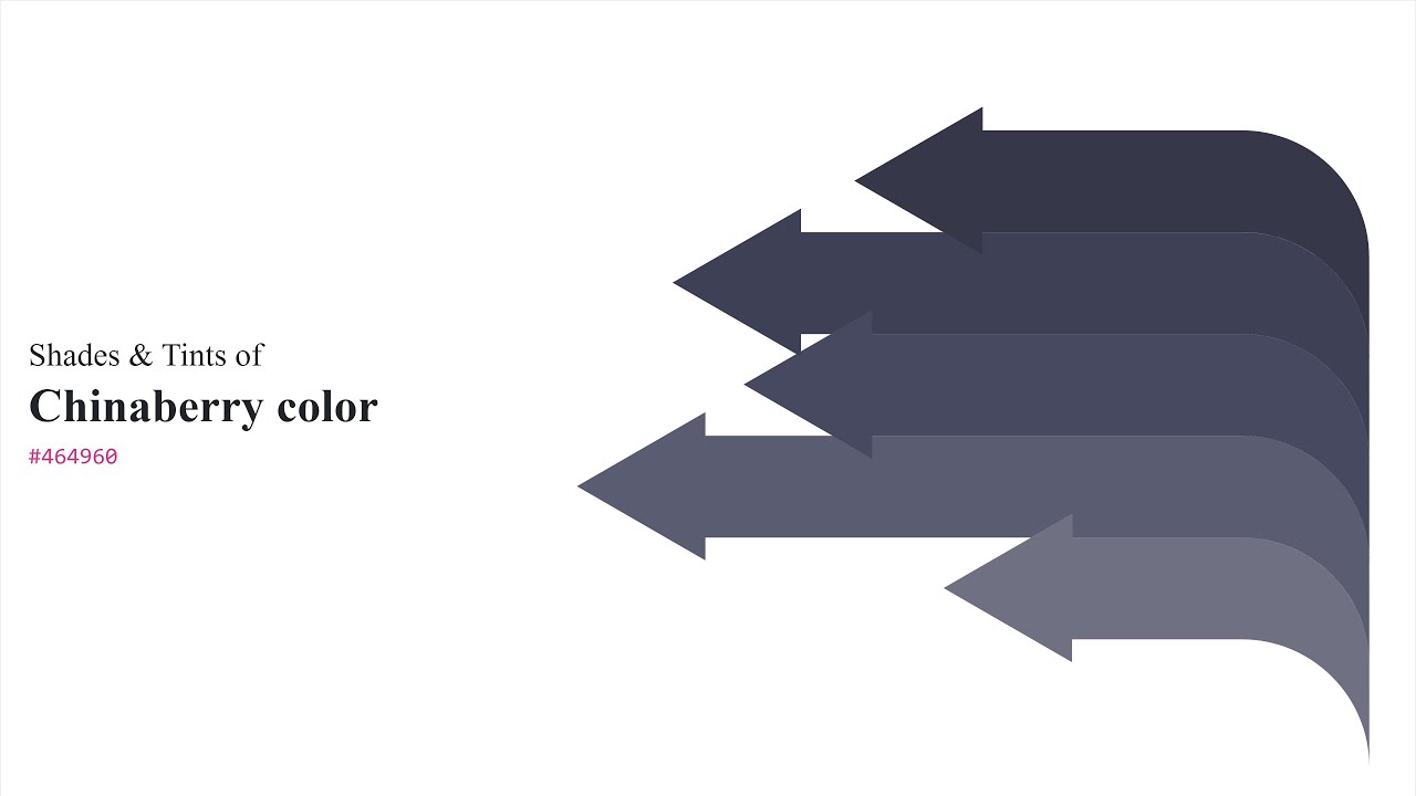 Shades & Tints of Chinaberry color 