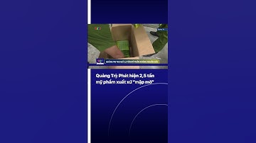 Quảng Trị: Phát hiện 2,5 tấn mỹ phẩm xuất xứ “mập mờ” | VTVIndex