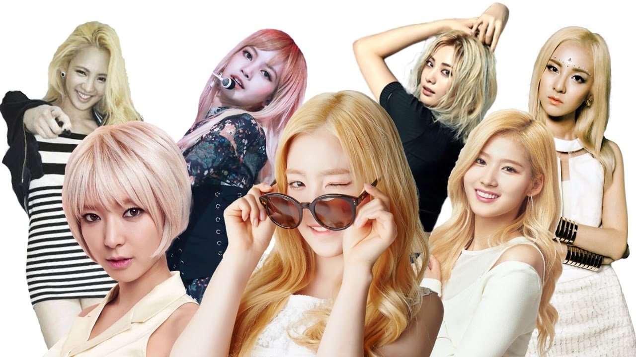 20 Kpop Idols That Rock Blonde Hair Girls Youtube