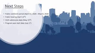 2020 -2024 Consolidated Plan Virtual Public Hearing