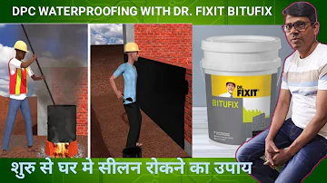 DR. Fixit Bitufix - Below the ground waterproofing application/ DPC waterproofing with Bitufix