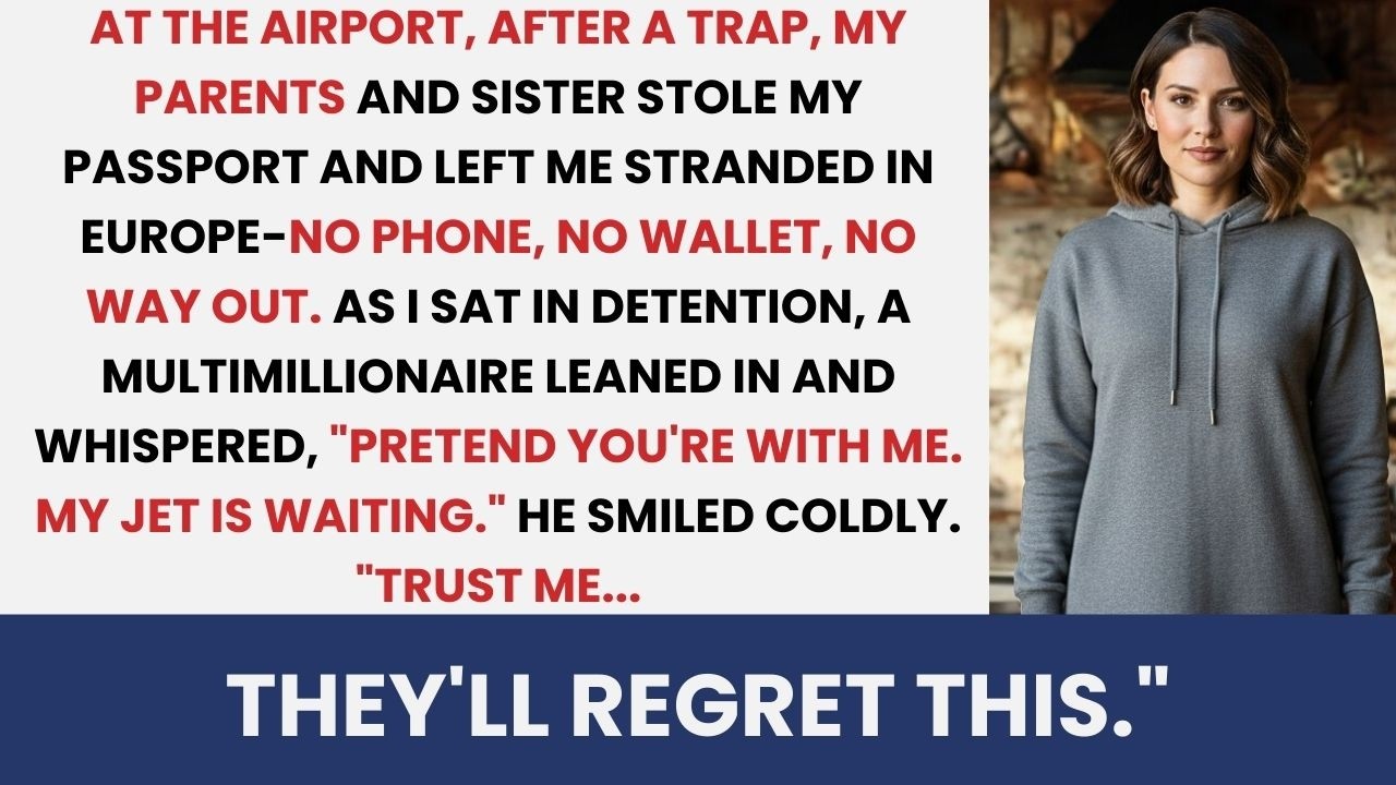 They Left Me Stranded at the Airport — Then a Billionaire Leaned In and Said, “Trust Me… They’ll...