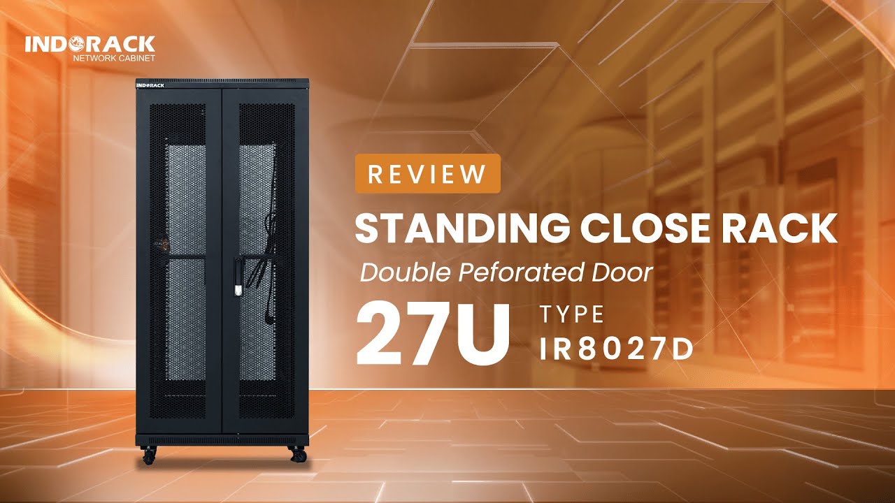 19” RACK SERVER 27U DEPTH 800MM CLOSE RACK DOUBLE PERFORATED DOOR - REVIEW IR8027D